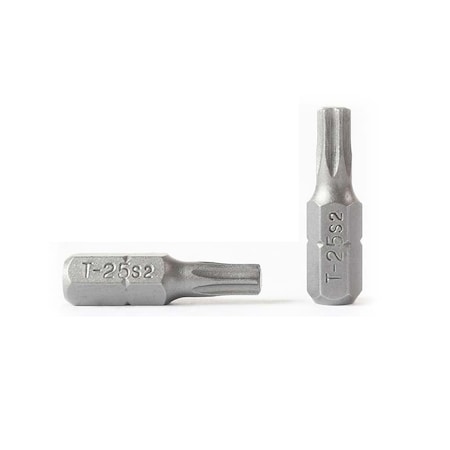 Superior Steel T25 Single End Torx Screwdriver Bits - 1 Inch Long, PK 10 BT125-10PK